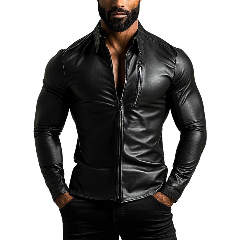 Vince Leather Shirt