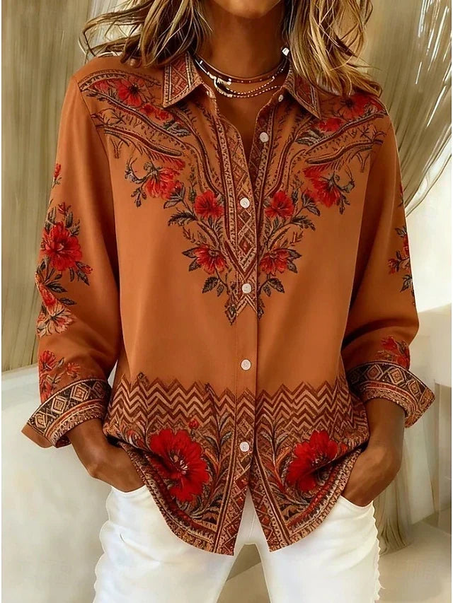 Hollis & June | Dawnflora Artistic Floral Blouse